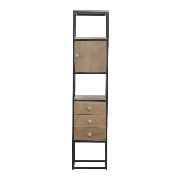Metal and oak shelf