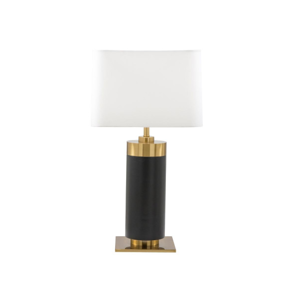 Lampe à poser en métal noir et finition laiton doré VENDOME