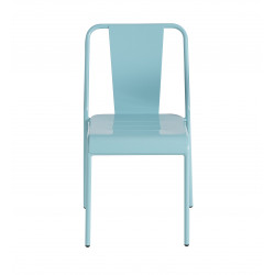 Chaise Achille alu bleu