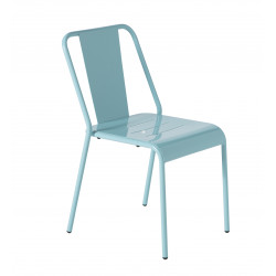 Chaise Achille alu bleu