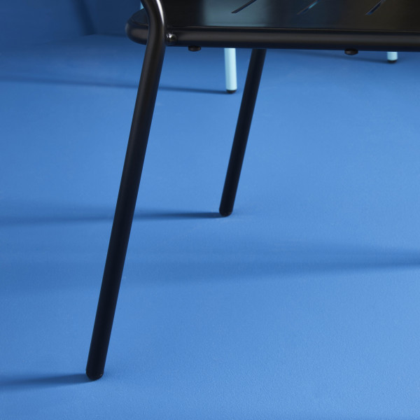 Chaise Achille alu noir