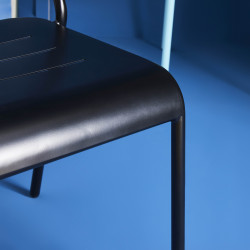 Chaise Achille alu noir