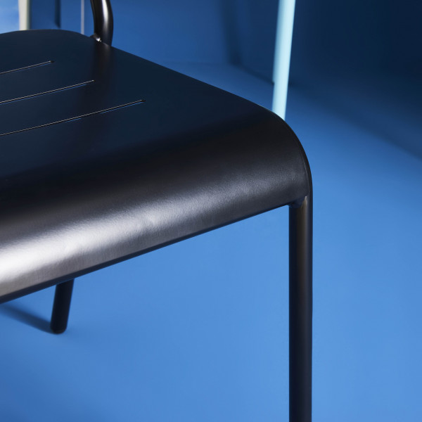 Chaise Achille alu noir