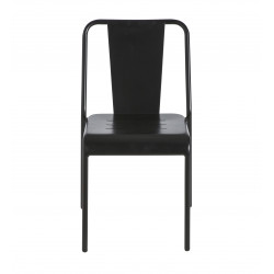 Chaise Achille alu noir