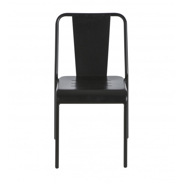 Chaise Achille alu noir