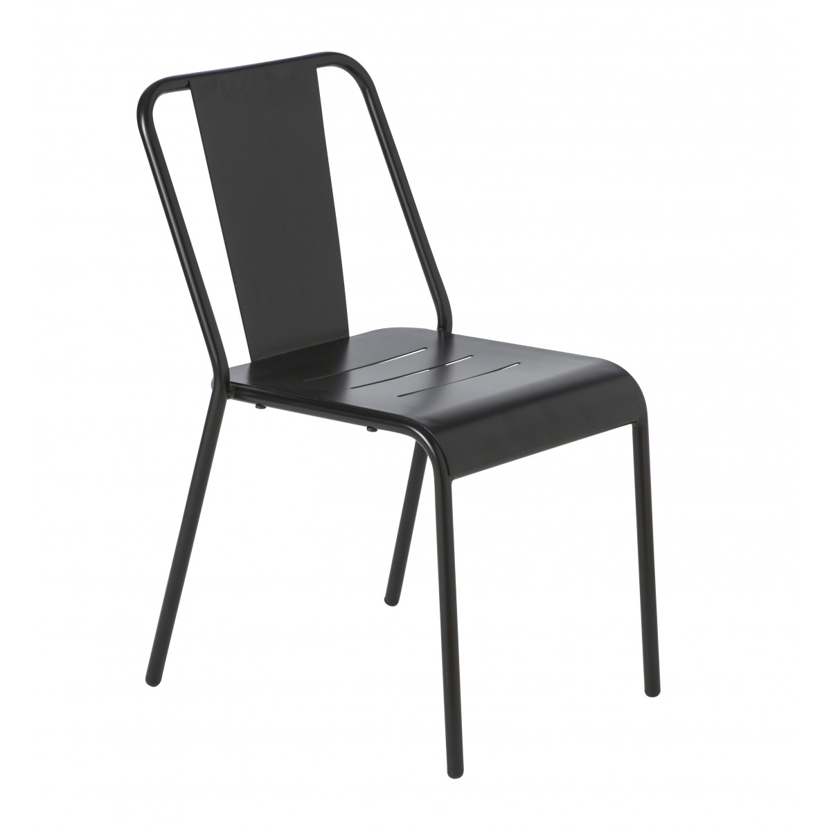 Chaise Achille alu noir